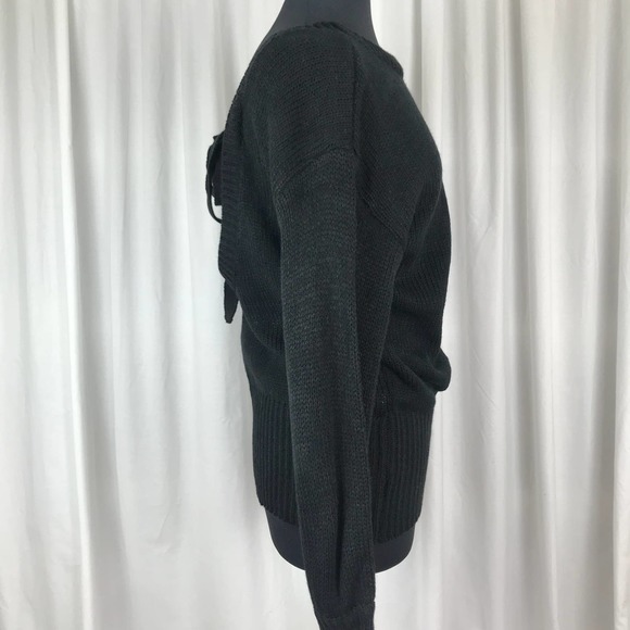 TU NWT Black Tie Back Sweater Size Large - Picture 5 of 8